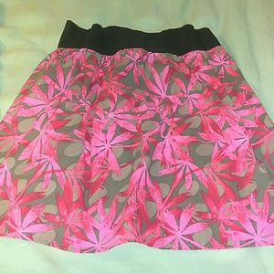 Printed Mini Skirt sz M